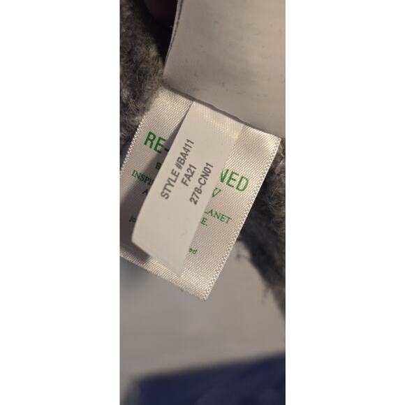 J CREW Womens Relaxed Oversized Wool Alpaca Blend Gray Pullover Poncho S/M - Picture 9 of 9